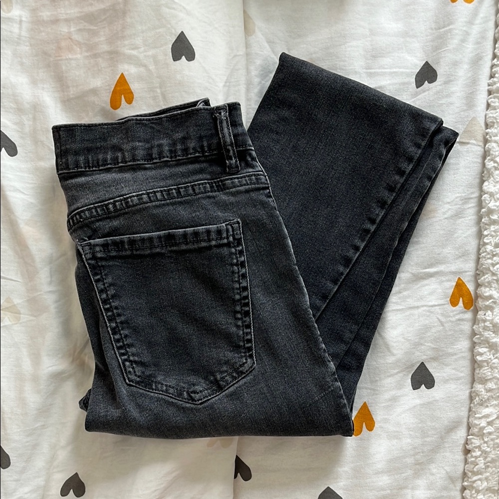 Garage Black Straight Leg Jeans Classic Style